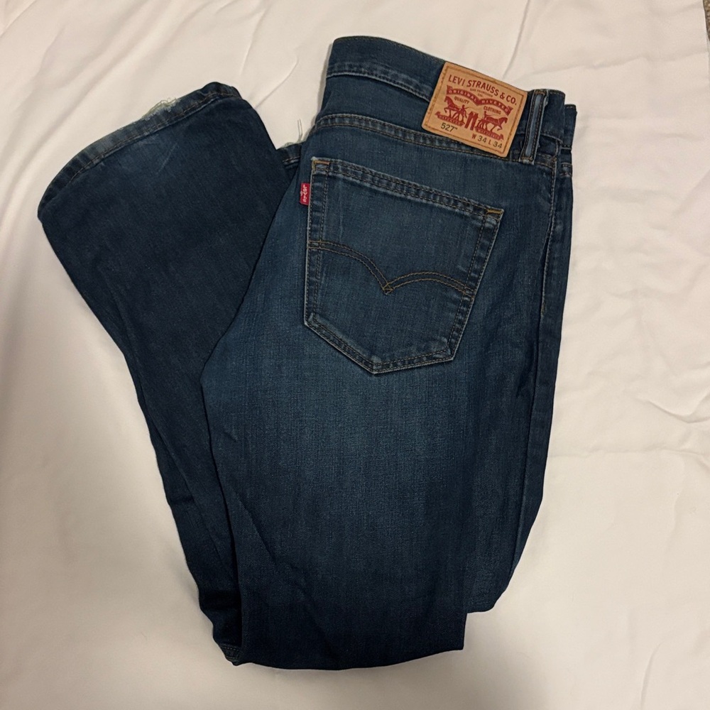 Levi's Men's Dark Blue Straight Jeans